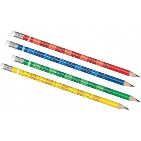 Colorino Kids regular pencil with multiplication table - Pencils ...