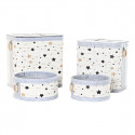 Set of Baskets DKD Home Decor Stars Bamboo Felt (41 x 31 x 42 cm) (4 Pieces) Set of Baskets DKD Home Decor Stars Bamboo Felt (41 x 31 x 42 cm) (4 Pieces)