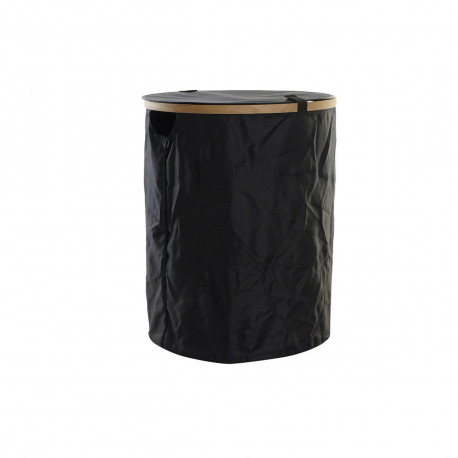 Pesukorv DKD Home Decor Must Dąb Vilt (44 x 44 x 57 cm)