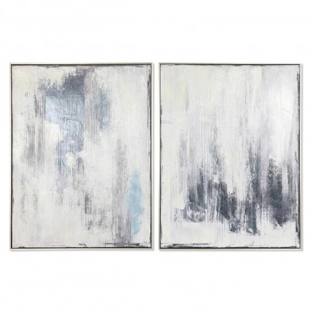Glezna DKD Home Decor 60 x 3,5 x 80 cm Abstrakts 60 x 3 x 80 cm Urbāns (2 gb.)