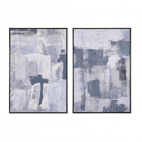 Maal DKD Home Decor 83 x 4,5 x 122,5 cm 83 x 4,5 x 123 cm Abstraktne Linna (2 Ühikut)