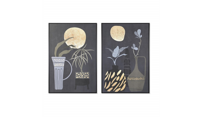 Glezna DKD Home Decor 83 x 4,5 x 123 cm Vāze Koloniāls (2 gb.)