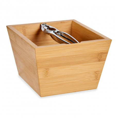 Pähklipurustaja Kinvara JWKW-4410 JWKW-4410 Pruun Metall Bambus 16 x 11 x 16 cm Pähklipurustaja