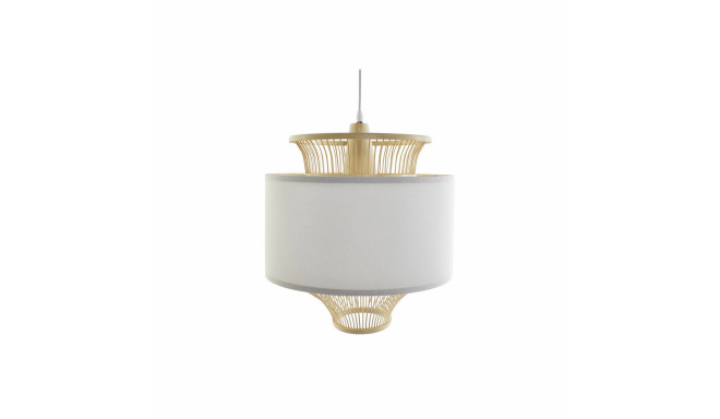 Ceiling Light DKD Home Decor White Polyester Bamboo (40 x 40 x 52 cm)