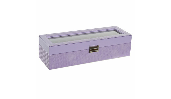 DKD Home Decor jewelry box Crystal Polypropylene 33x11x9cm, purple