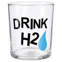 Glass Drink H2 Transparent Glass (380 ml)