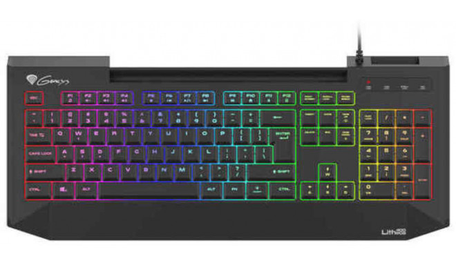 Genesis klaviatuur LITH 400 RGB, must