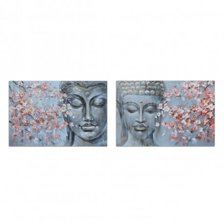Kangas DKD Home Decor 120 x 2,8 x 80 cm Buddha Idamaine (2 Ühikut)