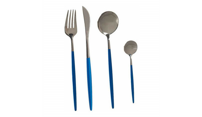 Söögiriistade komplekt Kinvara BST-CT022 BST-CT022 Sinine Hõbedane Roostevaba teras 16 x 5 x 24,5 cm