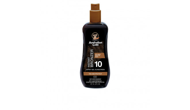 AUSTRALIAN GOLD SUNSCREEN SPF10 spray gel with instant bronzer 237 ml