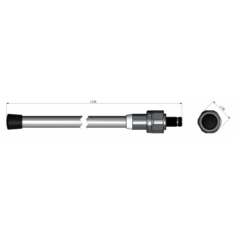 UHF46/A 3dBd 1/2λ baasantenn 380‐400MHz (TETRA ORS)
