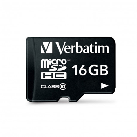 microSDHC mälukaart 16GB Class 10 UHS-I U1 V10, must