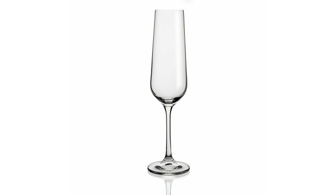 Champagne glass Belia Bohemia Transparent Glass 6 Units (20 cl)