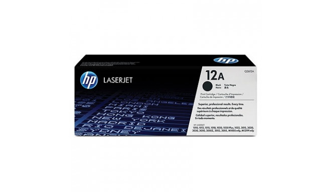HP 12A (Q2612A) Toner Cartridge, Black
