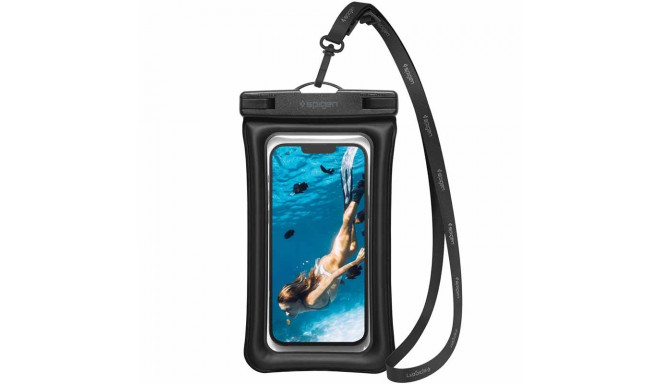 Spigen A610 Universal Waterproof Float Case - Etui do smartfonów do 6.9" (Czarny)