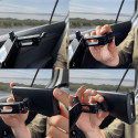 Wozinsky nastavitelný držák na opěrku hlavy pro tablet nebo telefon černý (WTHBK3)