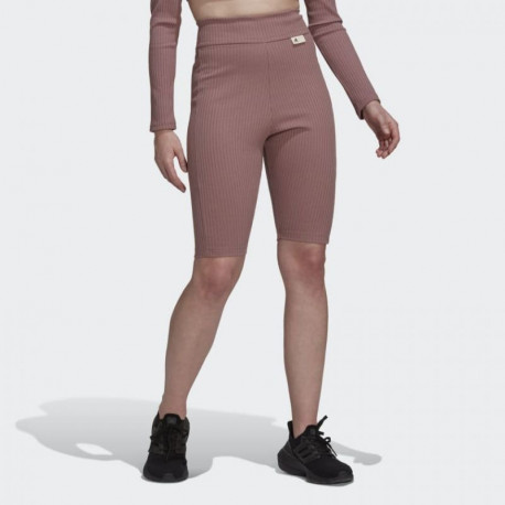 Adidas Studio Lounge Ribbed Shorts Dirty W HH8503 (M)