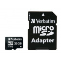 Verbatim mälukaart microSDHC 32GB Class 10 + adapter