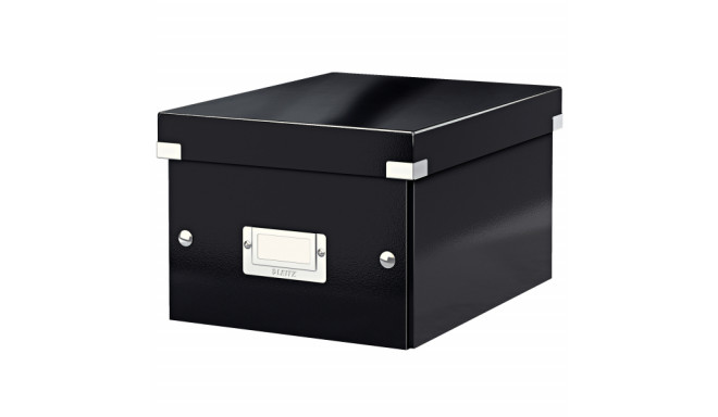 Hoiukarp kokkupandav Leitz WOW Click&Store must, Small 220x160 x282mm (A5), lam.kartong