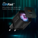 PROMATE PowerPort-33 GaNFast Charger adapter 33W / USB-C PD / USB-A
