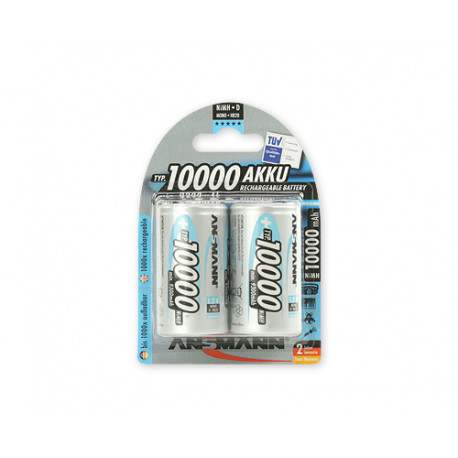 Aku R20 (D), 1.2 V, 10000 mAh, Ni-Mh, ANSMANN (2 tk pakendis)