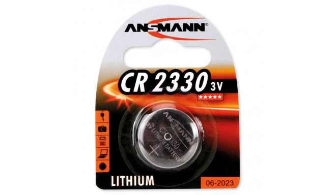 Lithium battery CR2330 3V 250mAh ANSMANN