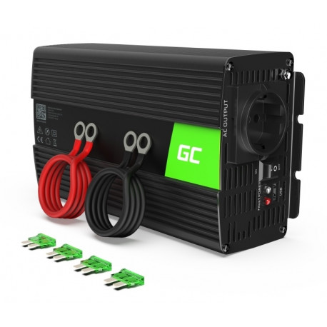 Auto pingemuundur 24Vdc / 230Vac 1000W / 2000W 50Hz, USB-ga 5V 2.1A; Green cell