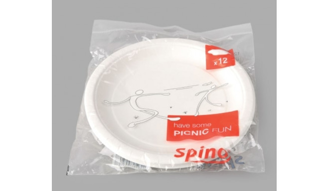 Papptaldrik Spino, valge, D-22 cm, 12tk/ pakis (2 tk)