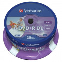 Verbatim DVD+R 8.5GB 8x DL Printable 25tk tornis (43667)