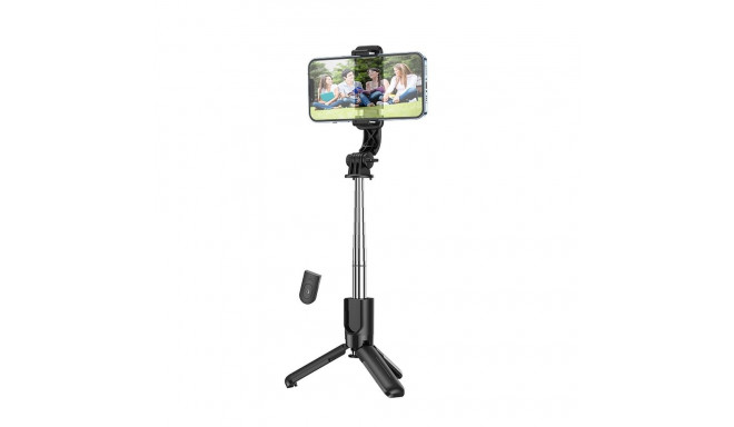 HOCO selfie stick with bluetooth remote control tripod K17 black