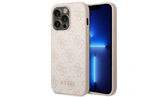 GUESS case for IPHONE 14 Pro Max GUHCP14XG4GFPI (4G Gold Logo) pink