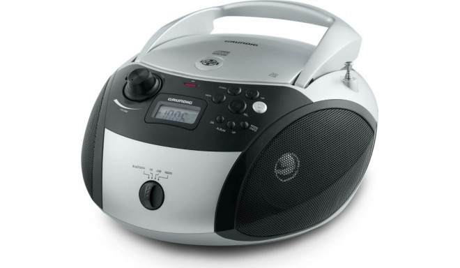 Grundig GRB 3000, CD Player (silver / black, FM radio, CD-R / RW, Bluetooth)