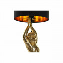 Desk lamp DKD Home Decor Black Golden Polyester Resin Monkey (25 x 25 x 48 cm)