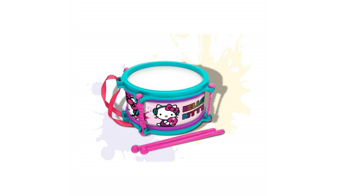 Drum Hello Kitty Blue Pink 16 cm