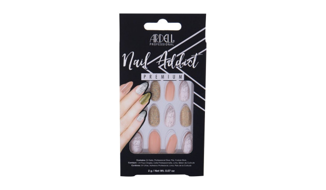 Ardell Nail Addict Premium (24ml) (Pink Marble & Gold)