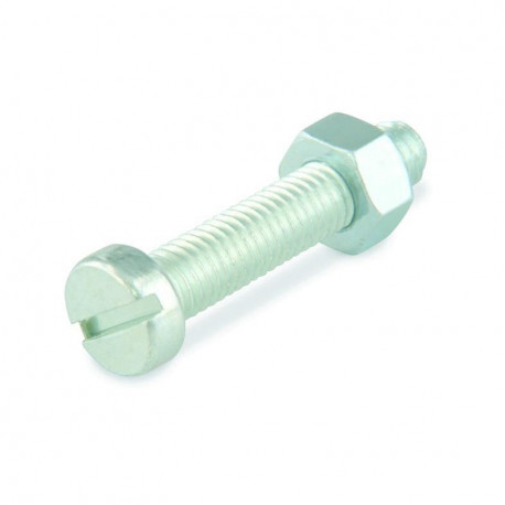 MACHINE SCREW M 4X40 ZINC DIN84/8PCS