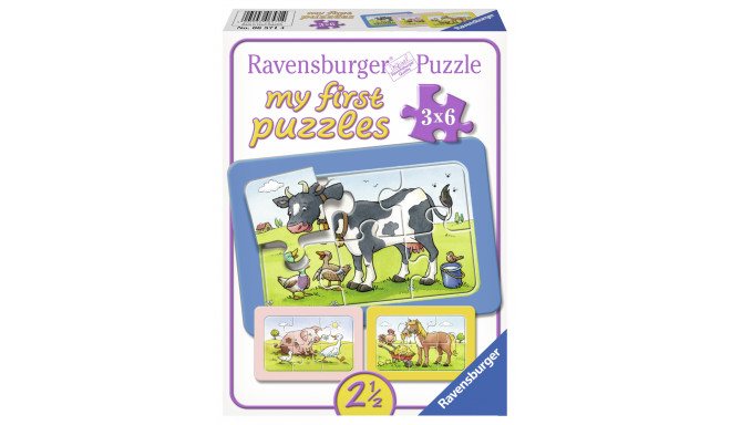 Ravensburger minu esimene pusle 3x6 tk Sõbrad