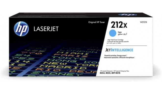 HP 212X Toner Cyan W2121X