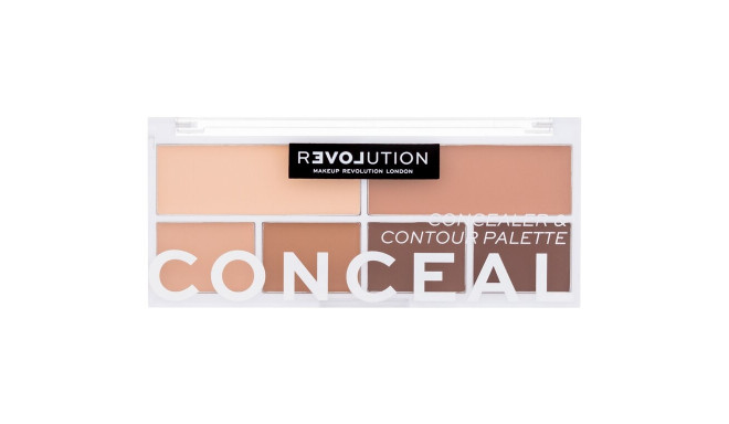 Revolution Relove Conceal Me Concealer & Contour Palette (11ml) (Medium)