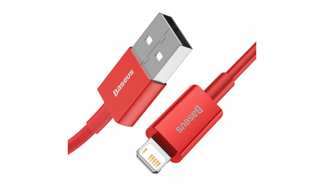 Baseus kaabel USB - Lightning Superior 1m 2,4A, punane