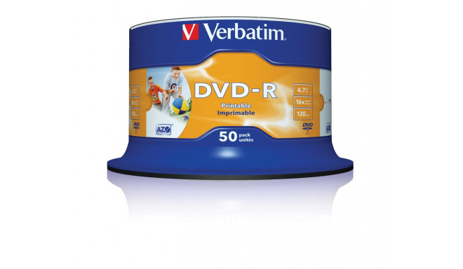 DVD-R 16x CB 4,7GB Verbatim Pr. 50 pieces