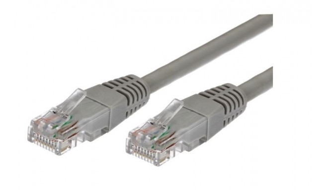 Patch cable cat.6 RJ45 UTP 1m. grey - pack of 10