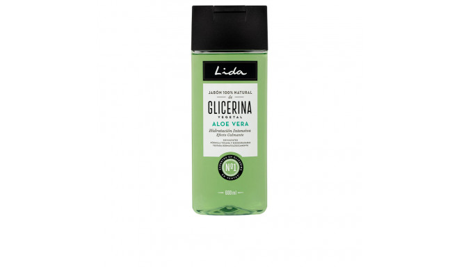 LIDA JABÓN 100% NATURAL glicerina y aloe vera 600 ml