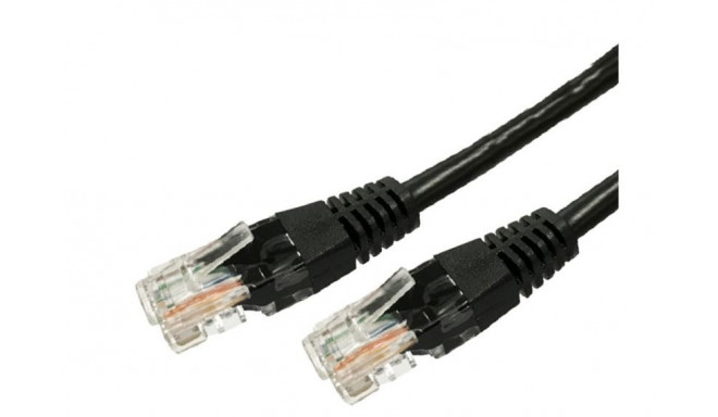 Patch cable cat.6 RJ45 UTP 1m. black - pack of 10