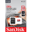 Sandisk карта памяти microSDXC 128GB Ultra A1+ адаптер