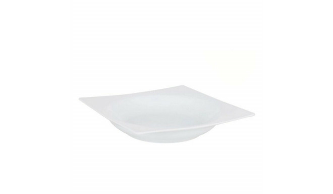 Deep Plate Zen Porcelain White (20 x 20 x 3,5 cm)