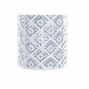 Vāze DKD Home Decor Porcelāns Zils Balts Vidusjūra (14 x 14 x 30 cm)