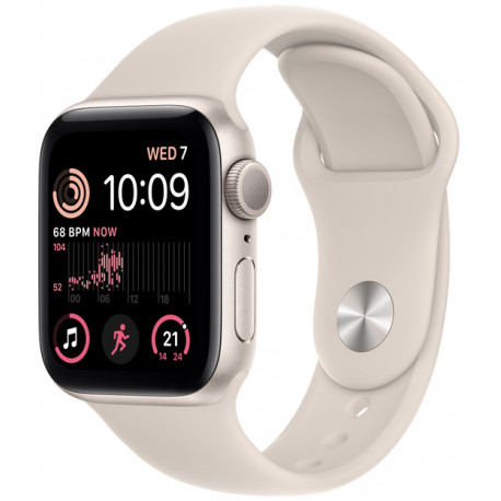 Apple Watch SE 2 GPS 40mm Sport Band, starlight
