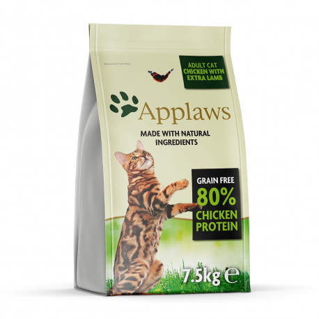 APPLAWS Chicken with lamb - dry cat food - 7,5kg