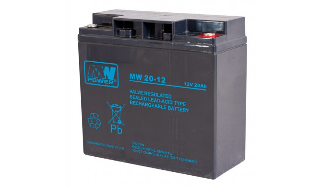 Mpl Mw Power Mw Ups Battery Lead Acid Accumulator Agm Maintenance Free V Ah Black